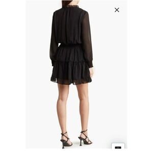 NSR Anthropologie Emma Ruffle Mini Dress Preppy Feminine Date Night‎ Romantic